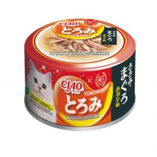 INABA CIAO влажный корм для кошек Toromi Куриное филе и тунец Магуро с кальмаром в бульоне, 80 г