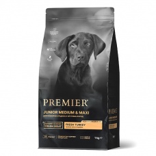 Premier Dog Turkey JUNIOR Medium&Maxi сухой корм  для юниоров средних и крупных пород с индейкой