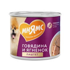 Мнямс консервы для собак Здоровые суставы, паштет из говядины и ягненка
