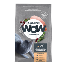 AlphaPet WOW сухой корм для стерилизованных кошек c Цыпленком