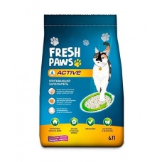 Fresh Paws Active впитывающий наполнитель для кошачьего туалета с активированным углем