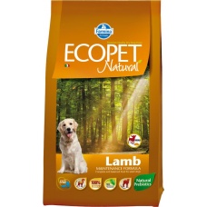 Ecopet Natural Сухой корм для взрослых собак Mini, ягненок
