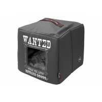 EBI Лежак - домик для животных мягкий "Wanted", серый, 40х40х40см
