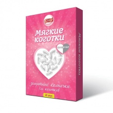 Cliny  Мягкие коготки позрачные 40 шт + клей
