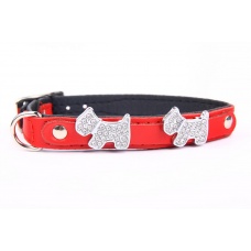 ZOOLESZCZ Ошейник для собак "Jewel", красный