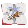 SCRUFFS Одеяло "Winter Snuggle", бордово-белое