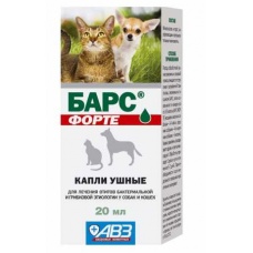 Барс Форте капли ушные, флак. 20 мл