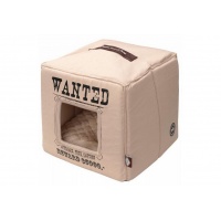 EBI Лежак - домик для животных мягкий "Wanted", бежевый, 40х40х40см