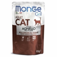 Monge Cat Grill Pouch паучи для взрослых кошек новозеландский ягненок 85г