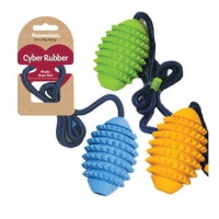 ROSEWOOD Сyber Rubber Игрушка для собак "Мяч регби на веревке" 76cм