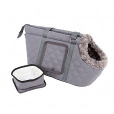 SCRUFFS Сумка-переноска для собак "Wilton", серая, 38х20х24см