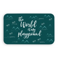 TARHONG Коврик под миски "Playground", бирюзовая, 48х29см