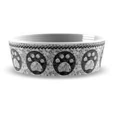 TARHONG Миска для животных "Granite Paw", серая