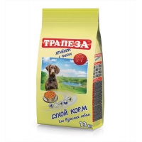 Трапеза Ягненок и Рис сухой корм для собак с чувствительным пищеварением, 13 кг