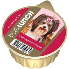 Dog Lunch консервы для собак крем-суфле Баранина с рисом