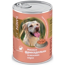 Dog Lunchконсервы для собак Мясные фрикадельки в нежном соусе Баранина