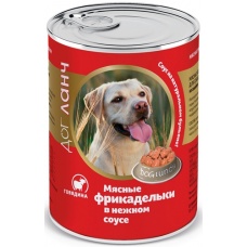 Dog Lunch консервы для собак Мясные фрикадельки в нежном соусе Говядина
