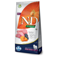 Farmina N&D PUMPKIN сухой корм для взрослых собак giant maxi, ягненок, черника, тыква, 12 кг