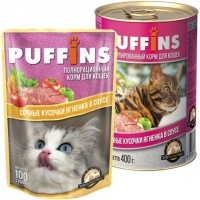 Puffins пауч для кошек Ягненок в соусе