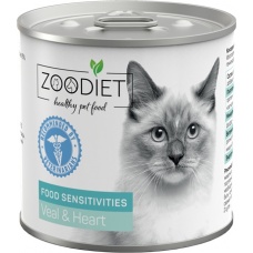 ZOODIET Food Sensitivities Veal&Heart консервы для кошек с чувствительным пищеварением